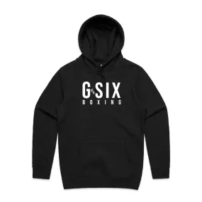 G-Six Boxing Hoodie - Black w/ White