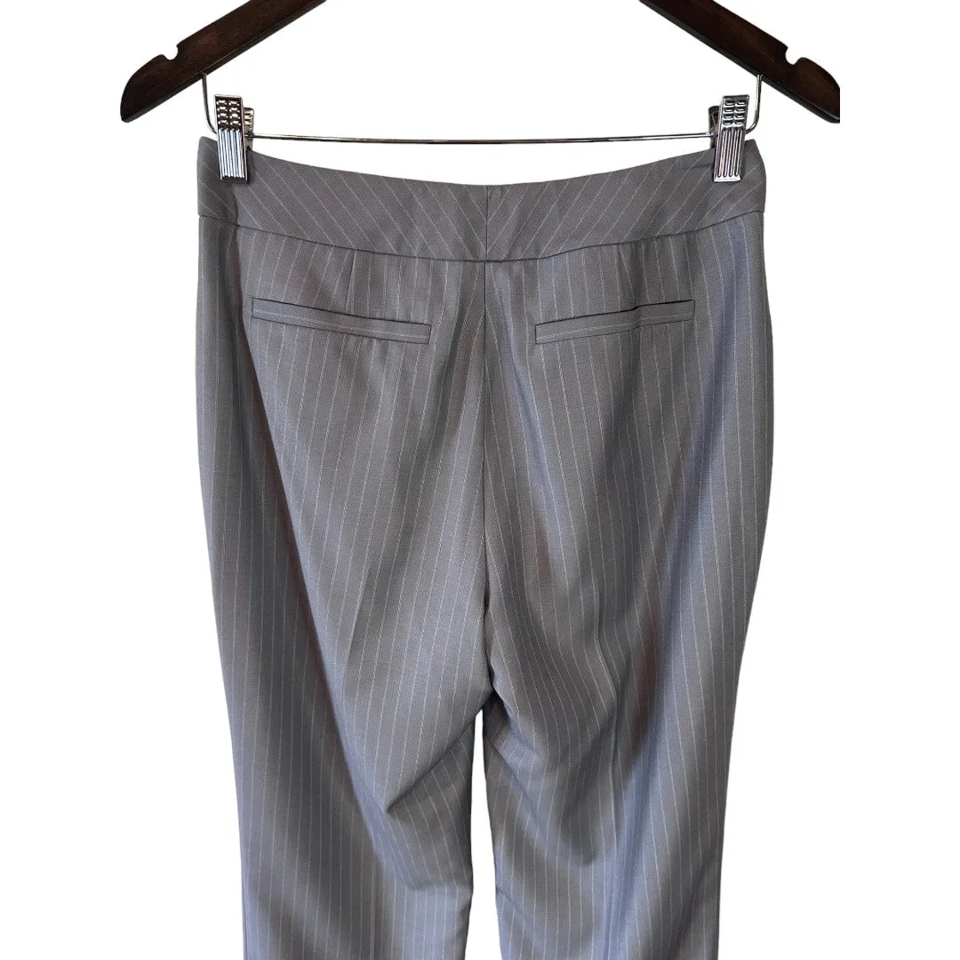 Gray Pinstripe Dress Pant
