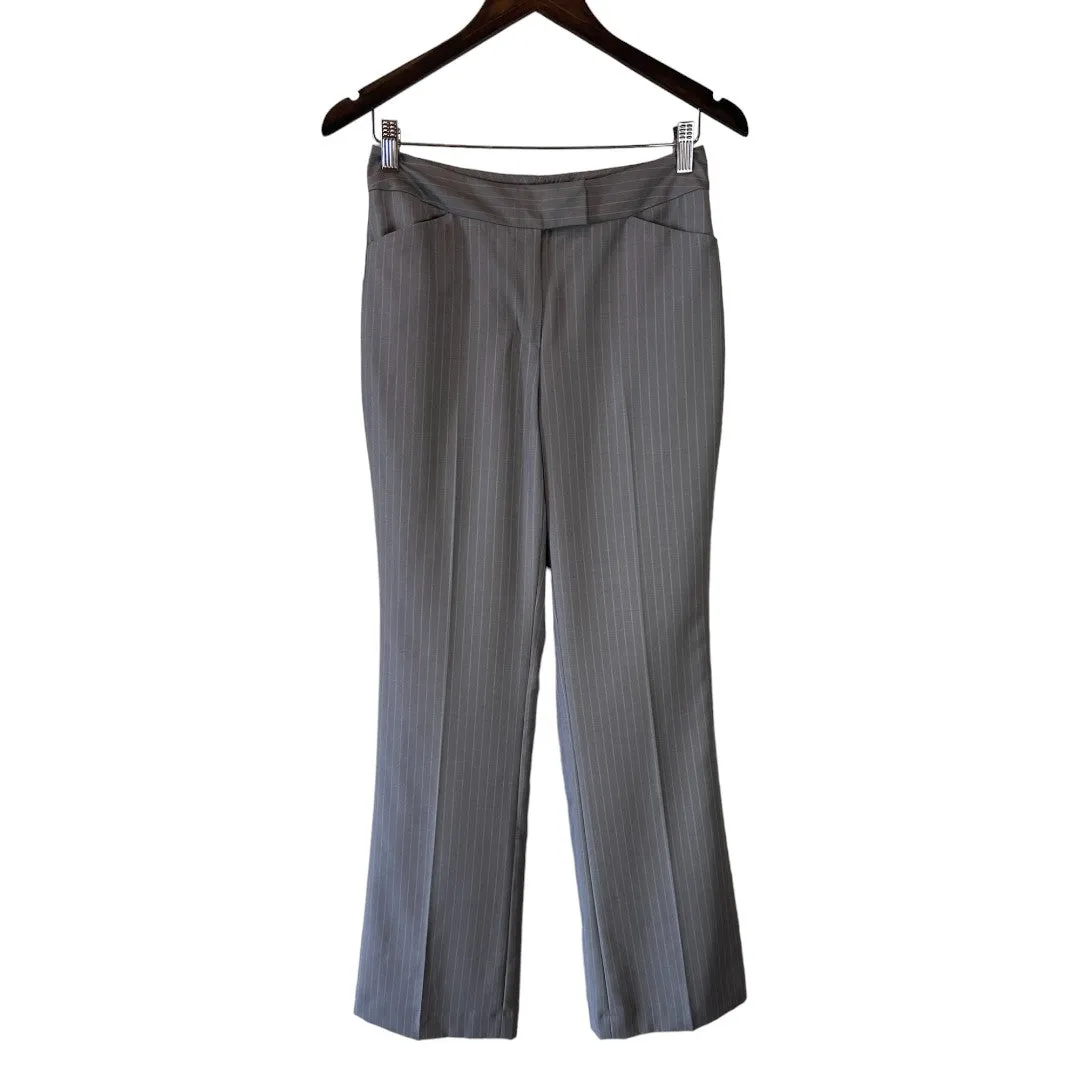 Gray Pinstripe Dress Pant