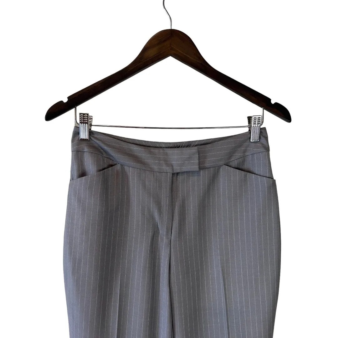 Gray Pinstripe Dress Pant