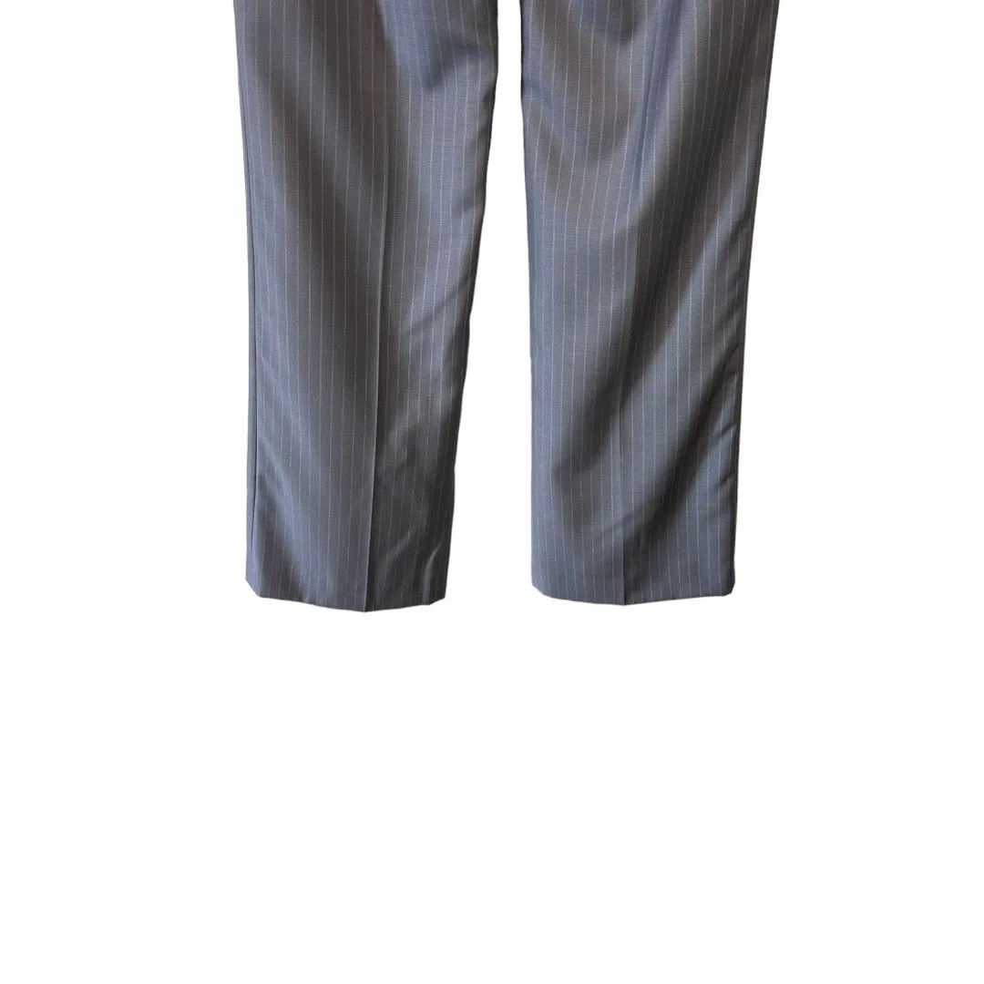 Gray Pinstripe Dress Pant