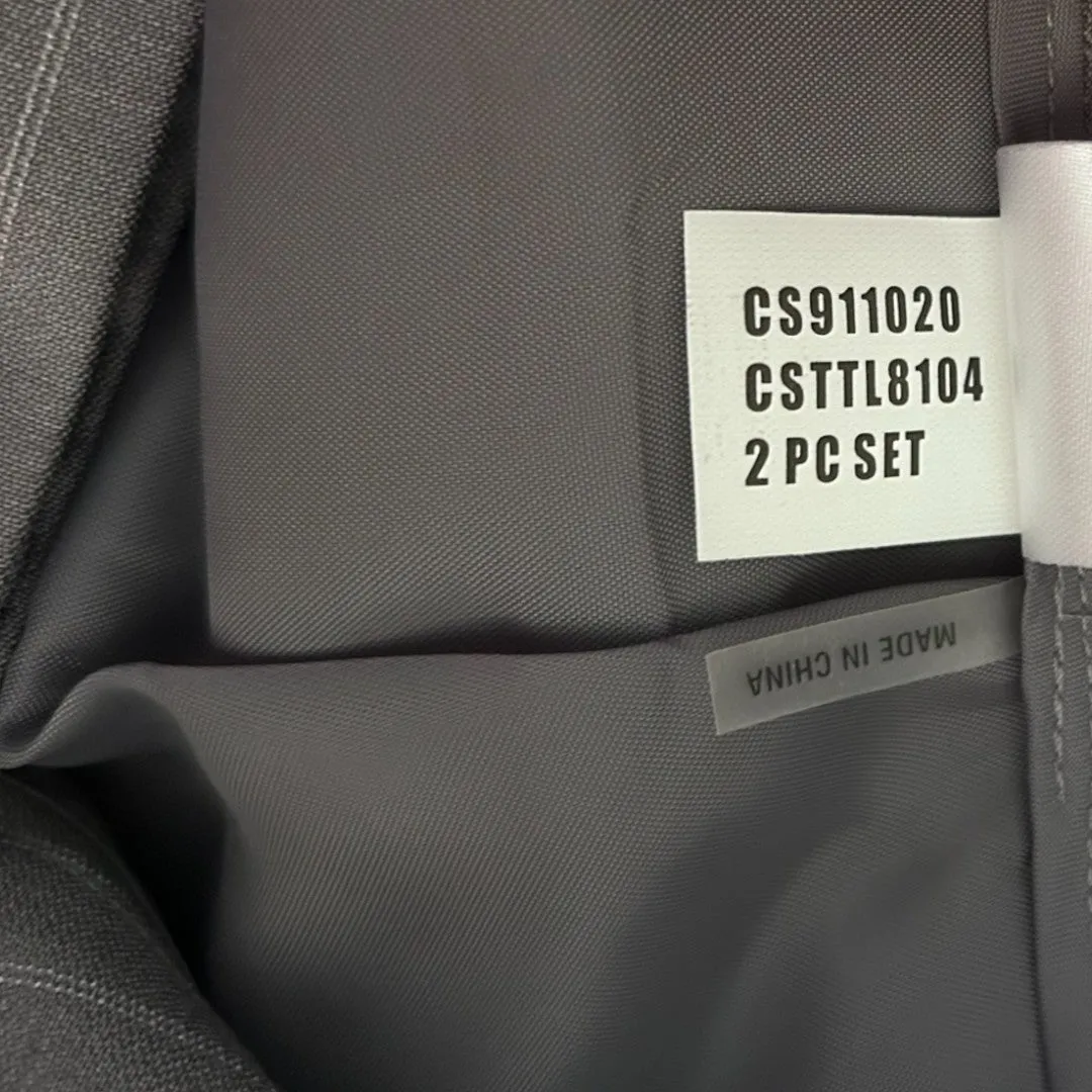 Gray Pinstripe Dress Pant