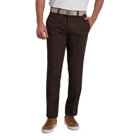Haggar Mens Classic fit Dress Pants 32 / 29 Dark Brown Solid