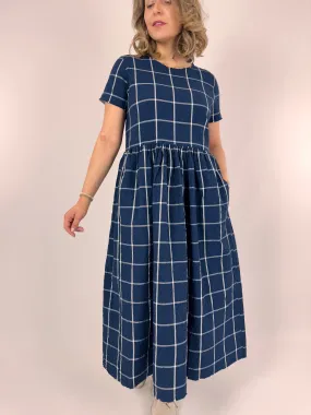 Hannoh Wessel Demi Dress Navy Check