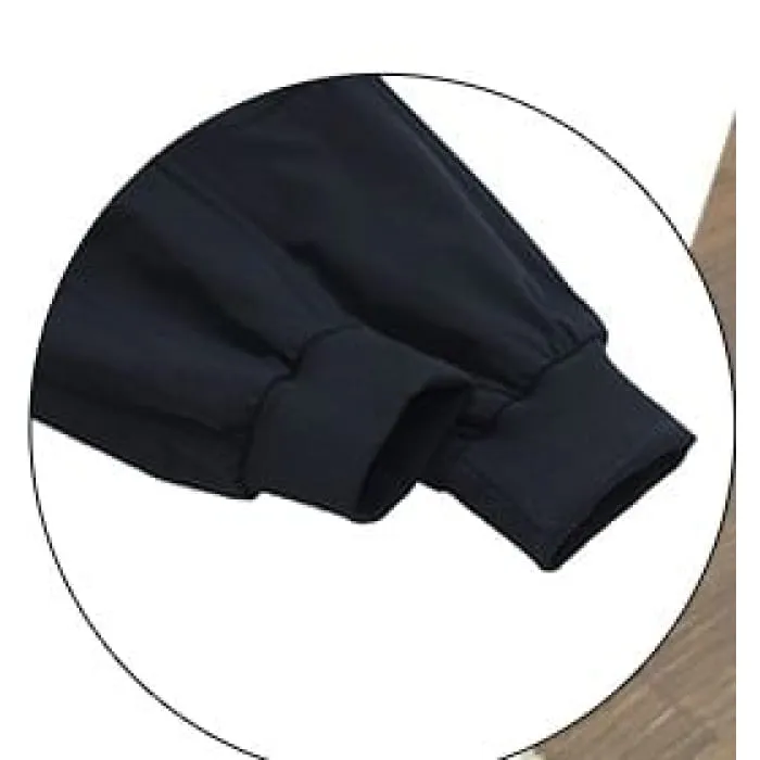 High Waist Drawstring Waist Wide Leg Pocketed Straight Cut Gather Cuff Cargo Sweatpants With Lining