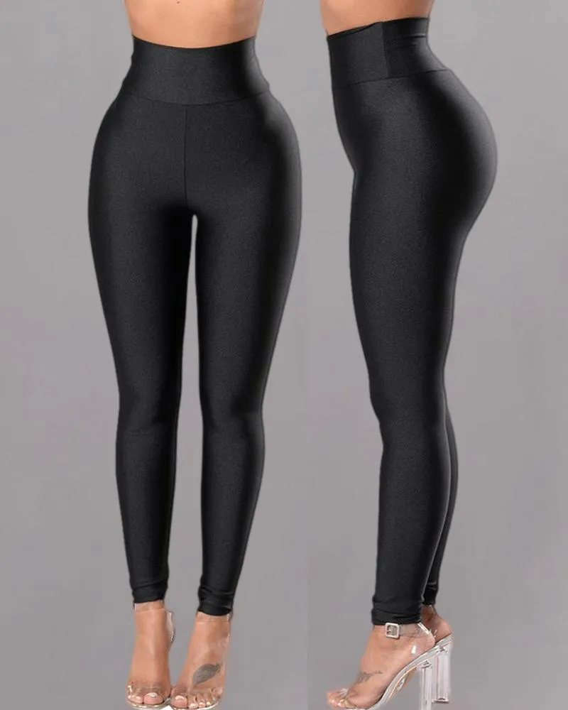 High Waist Gloss Legging Pants