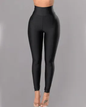 High Waist Gloss Legging Pants