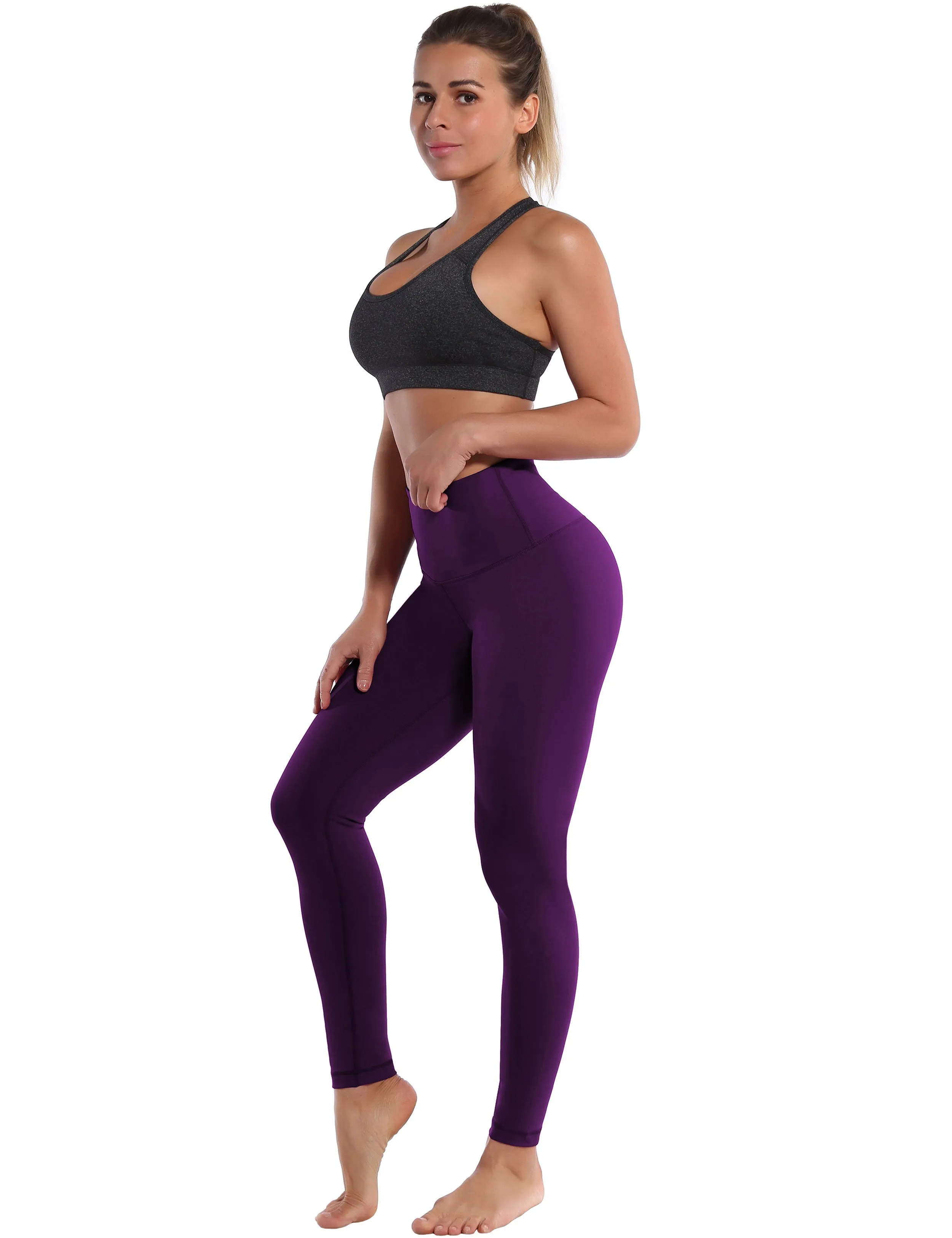 High Waist Gym Pants plum_Gym