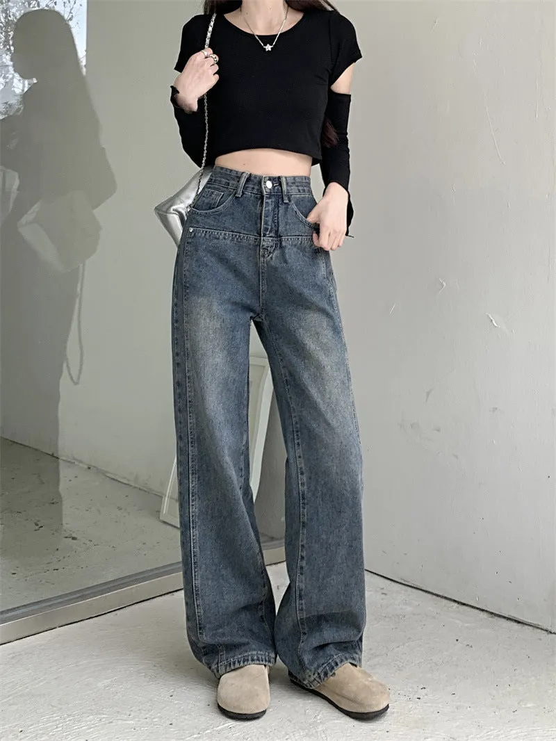 High Waist Loose Wide Leg Jeans