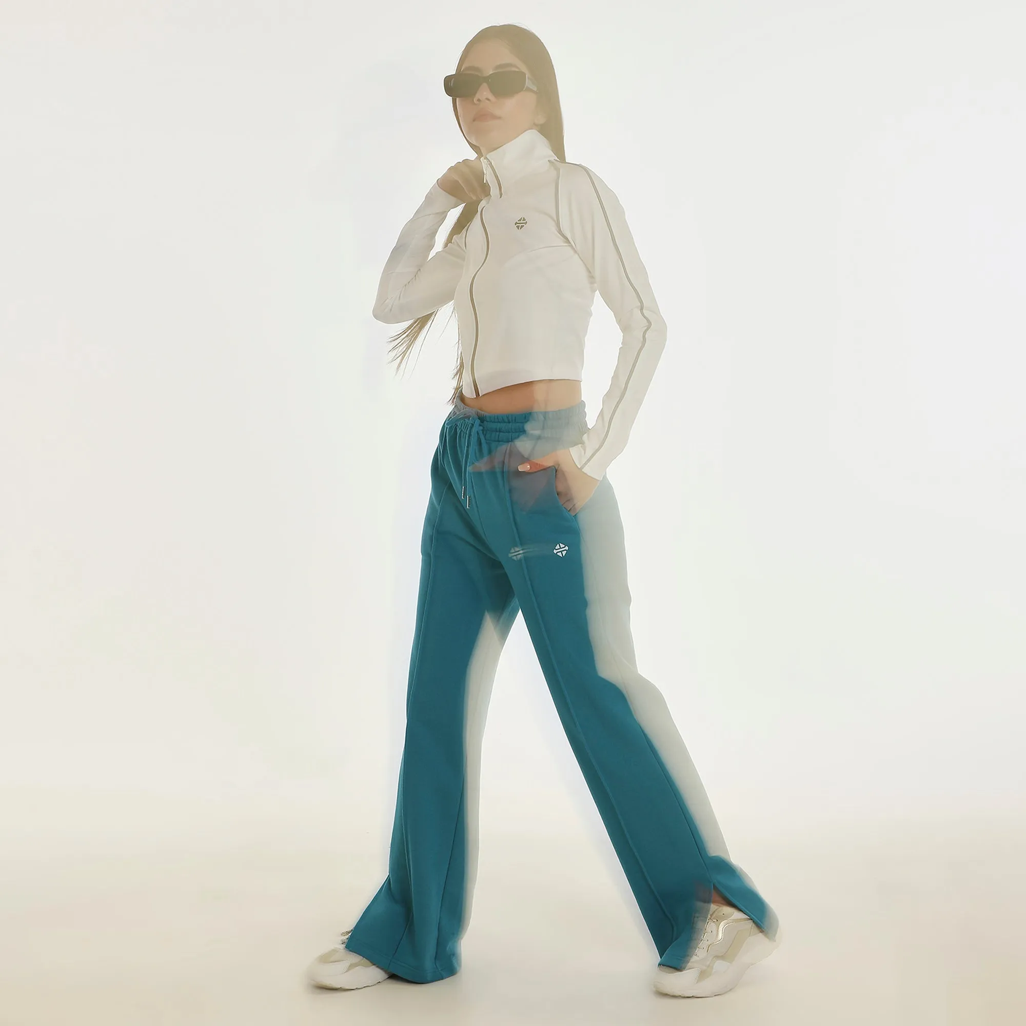 High Waist Pants For Women-Blue