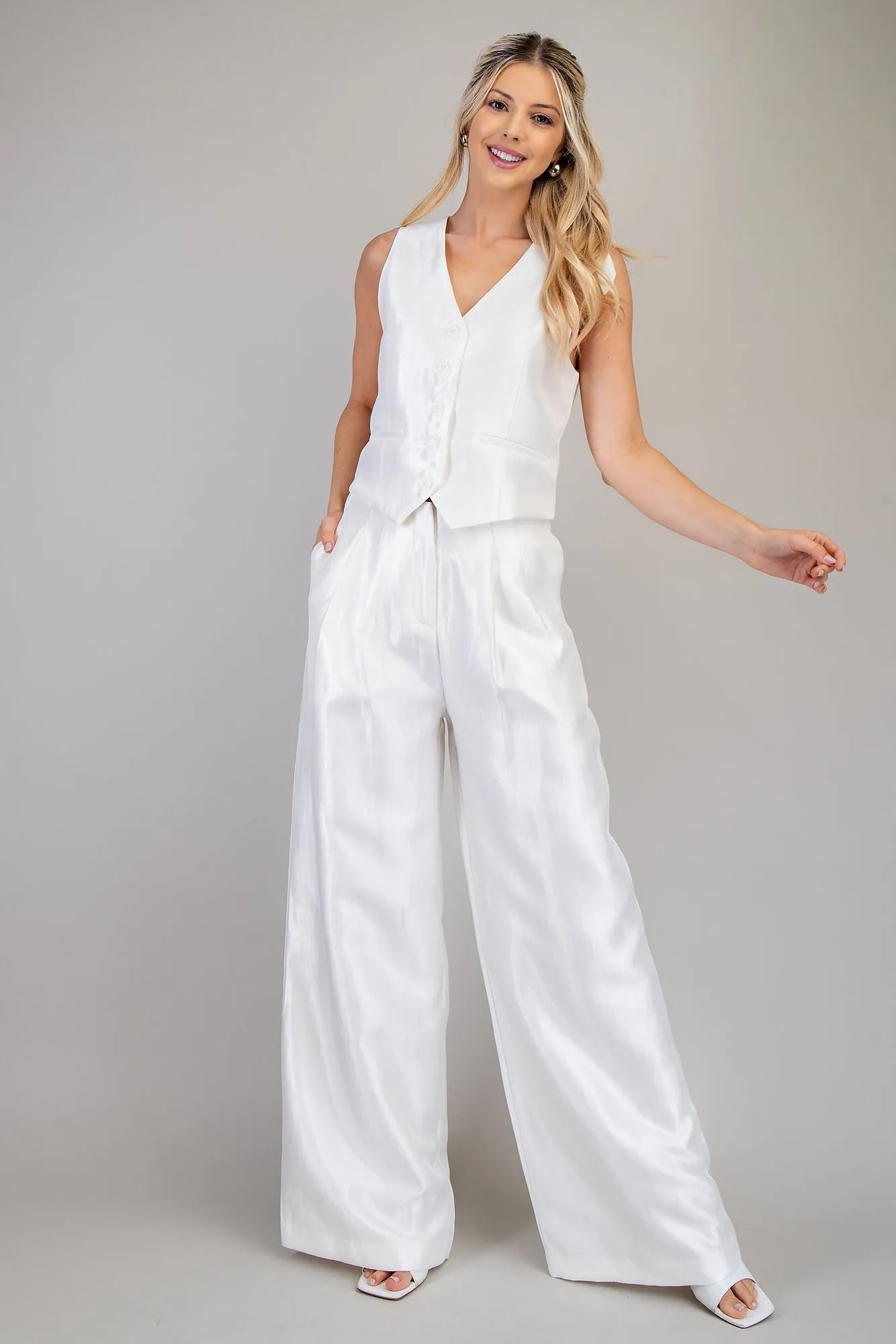 High Waist Wide Pants