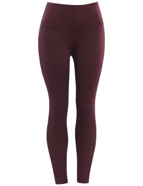 High Waist Yoga Pants mahoganymaroon_yoga