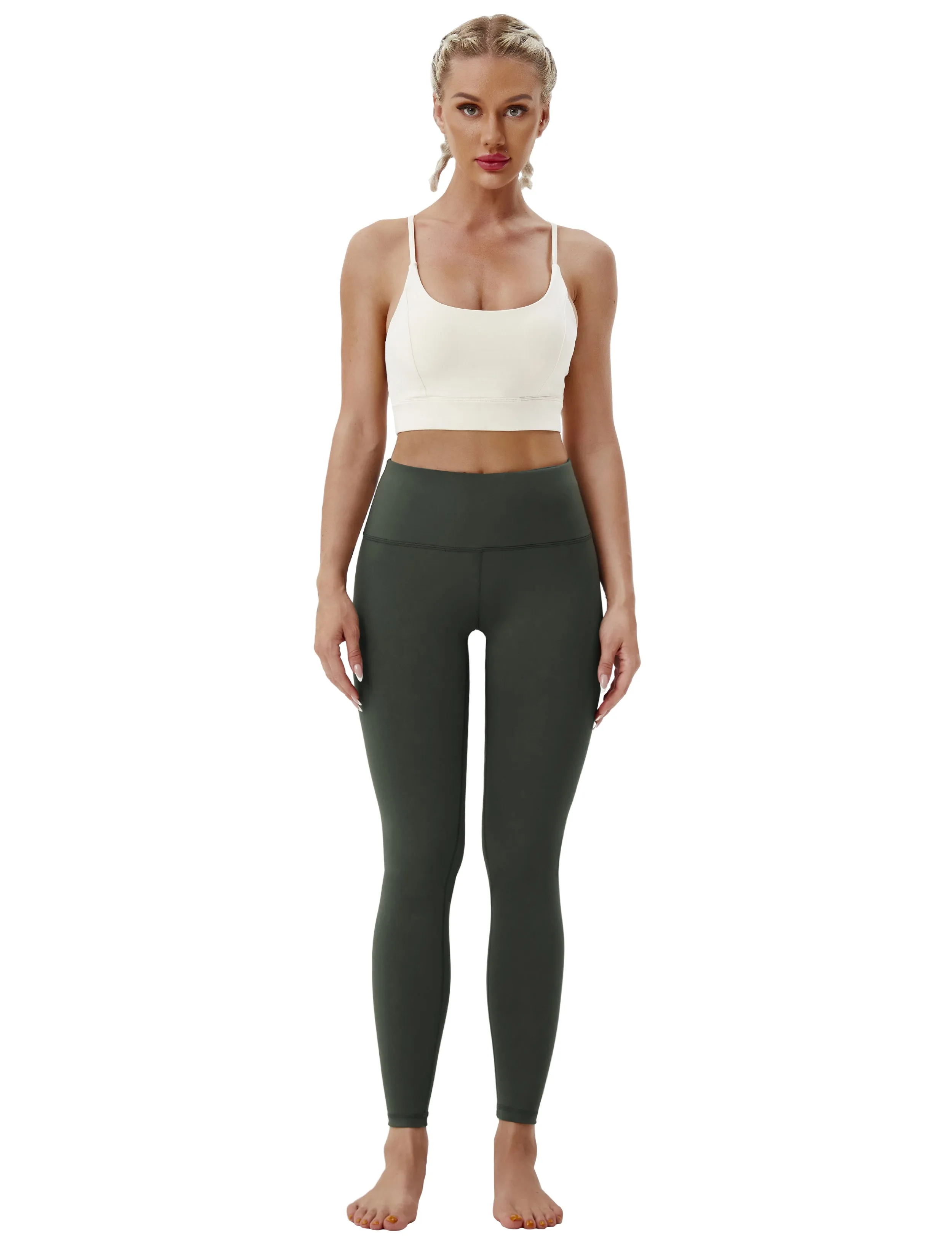 High Waist Yoga Pants olivegray