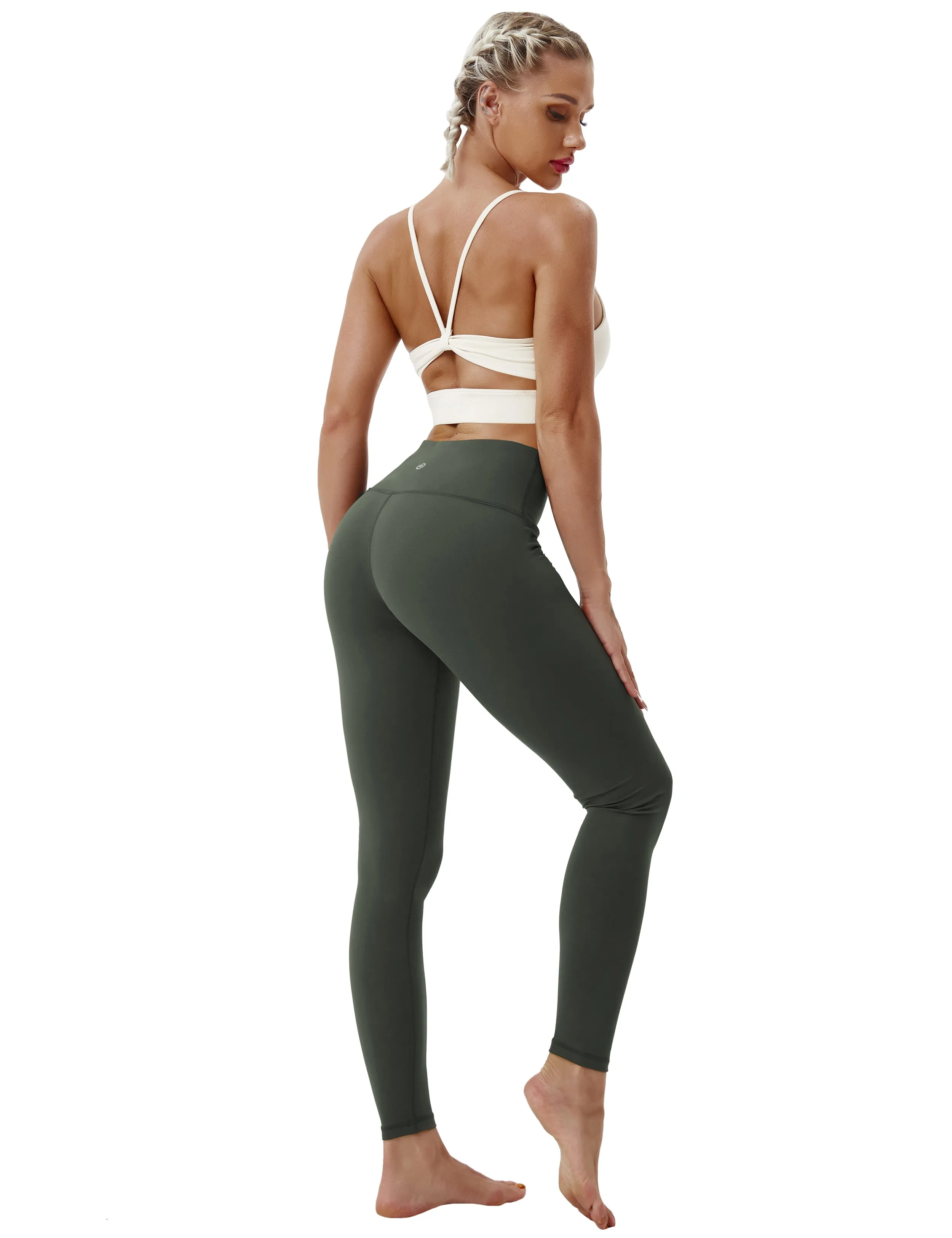 High Waist Yoga Pants olivegray