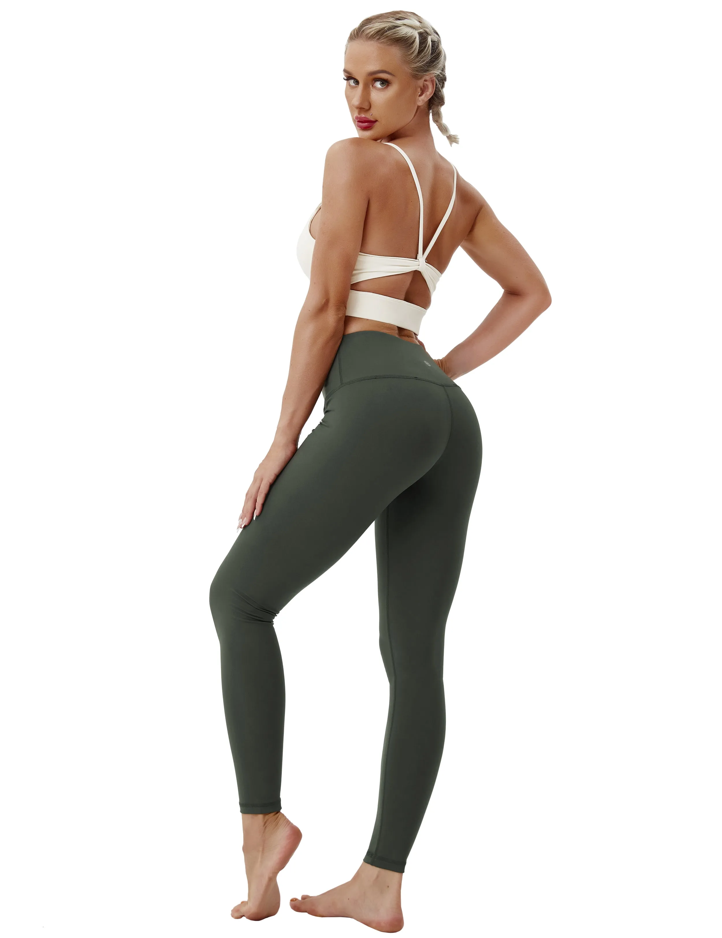 High Waist Yoga Pants olivegray