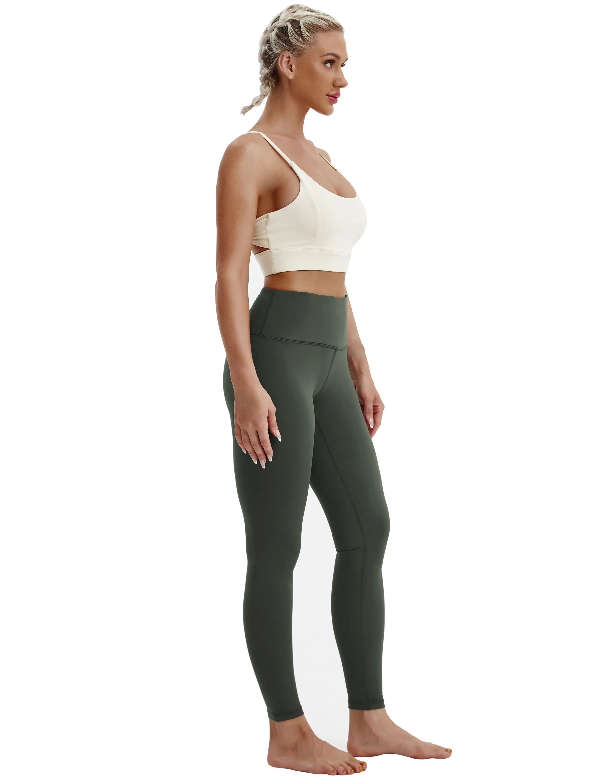 High Waist Yoga Pants olivegray