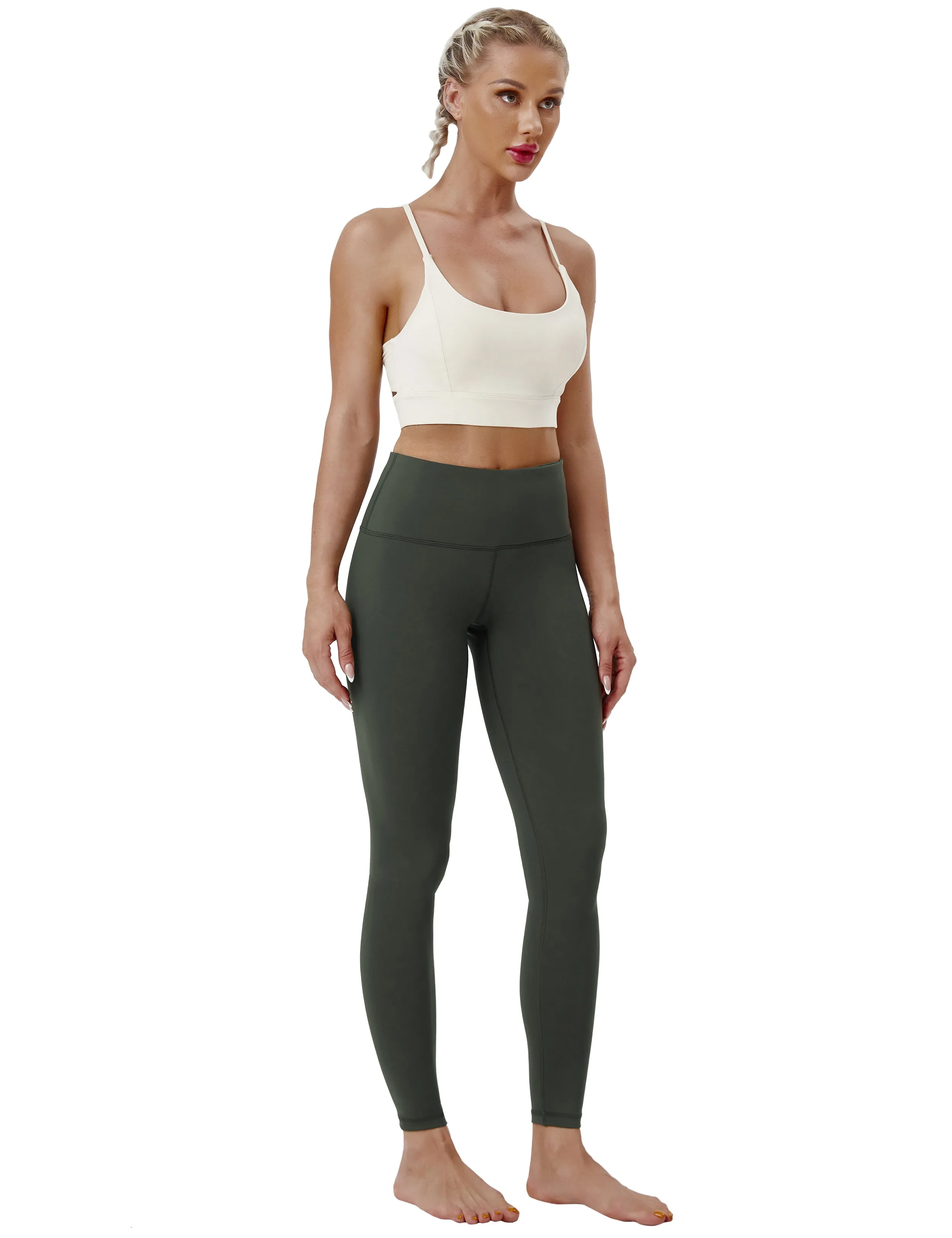 High Waist Yoga Pants olivegray