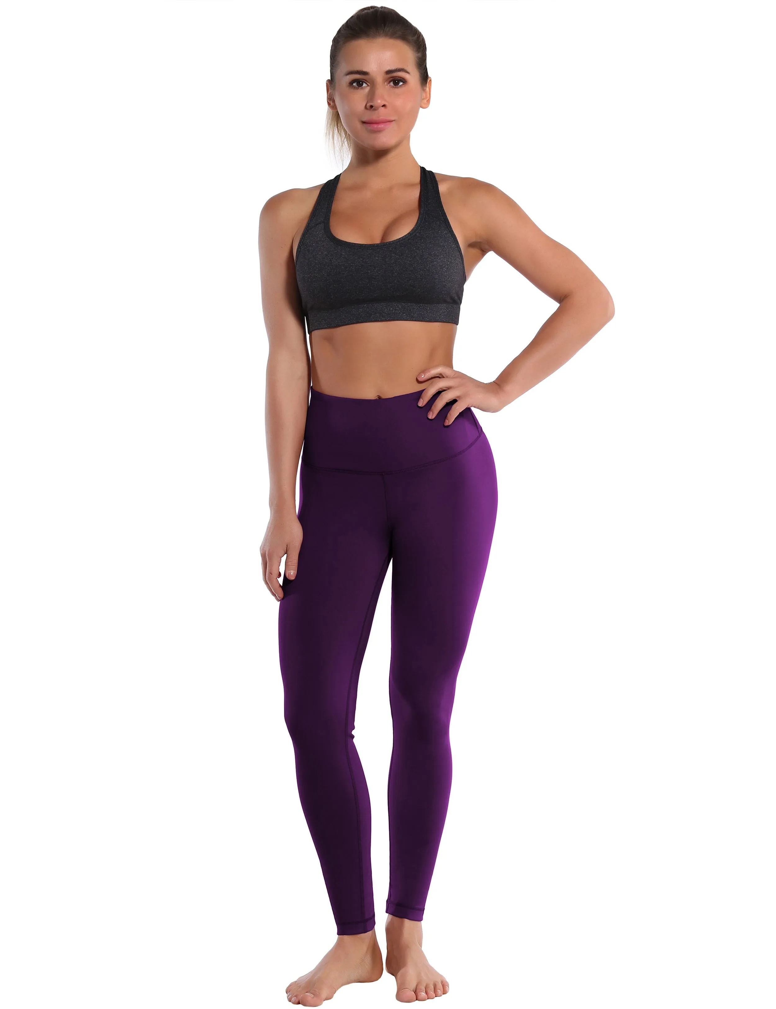High Waist Yoga Pants plum_yoga