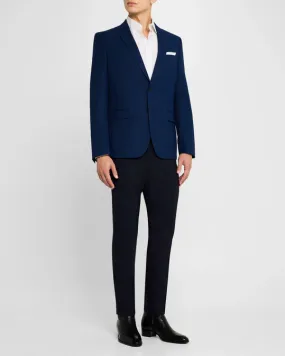 Hugo Boss Mens Slim Fit Genius Wool Dress Pants Blue 30 / 30