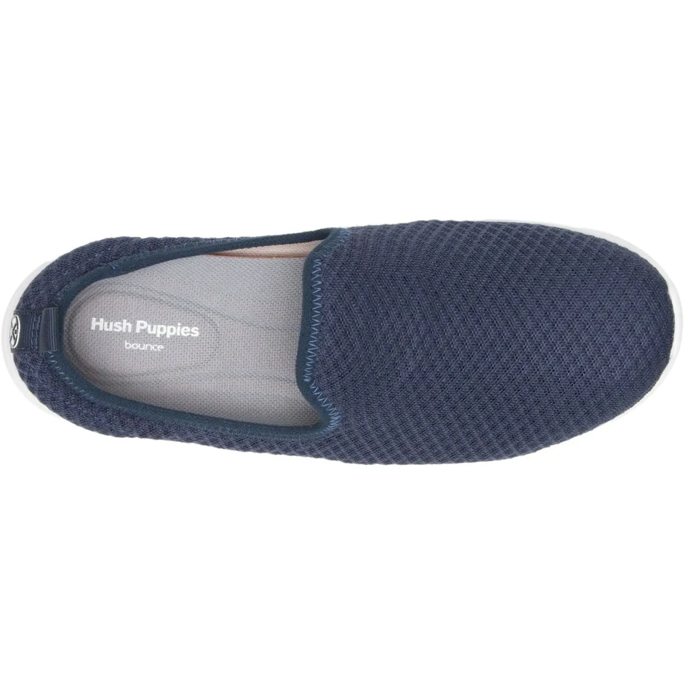 Hush Puppies Good Navy Ladies Synthetic Slip Ons