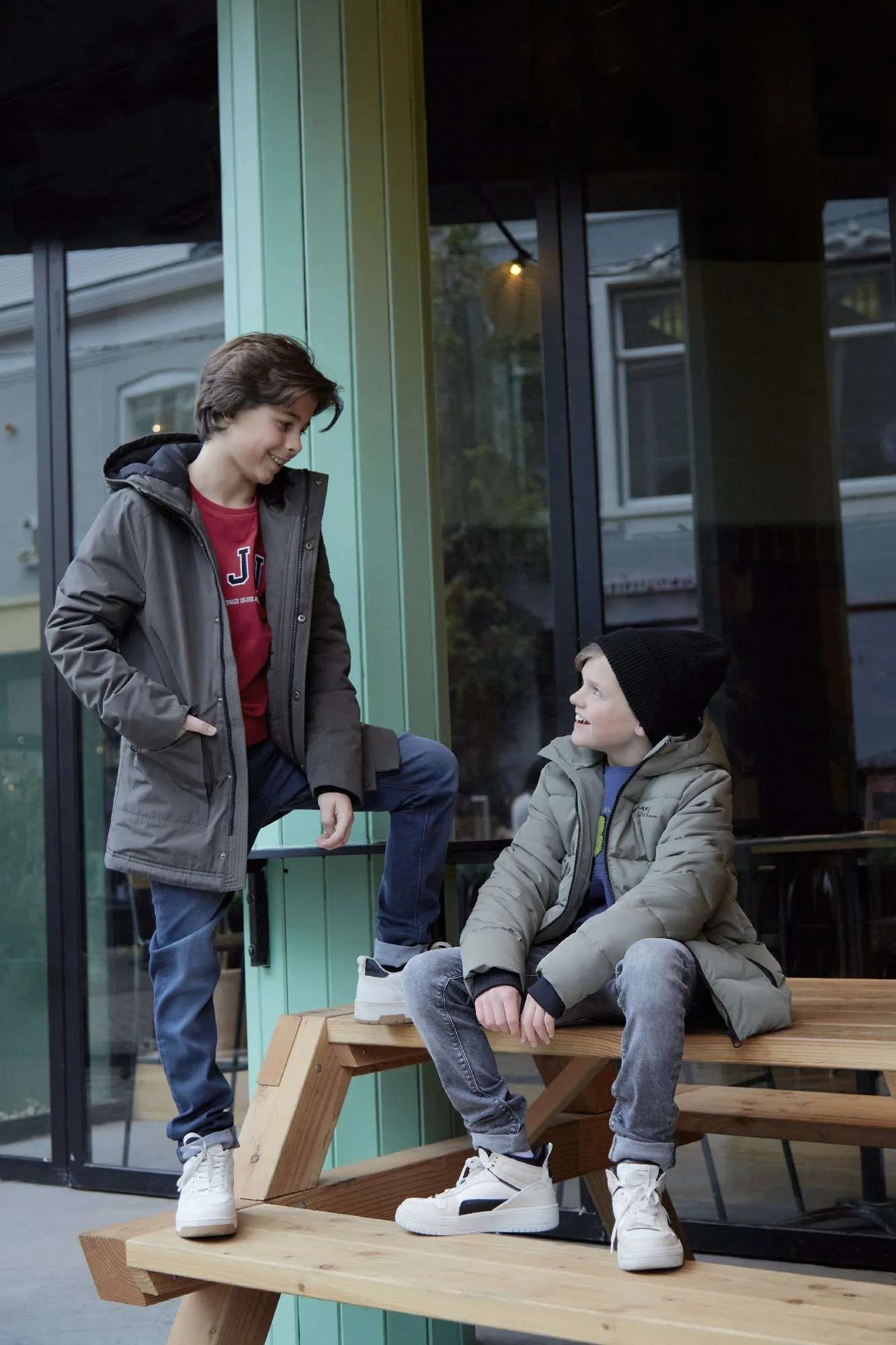 Indian Blue Jeans Parka Jacket Indian