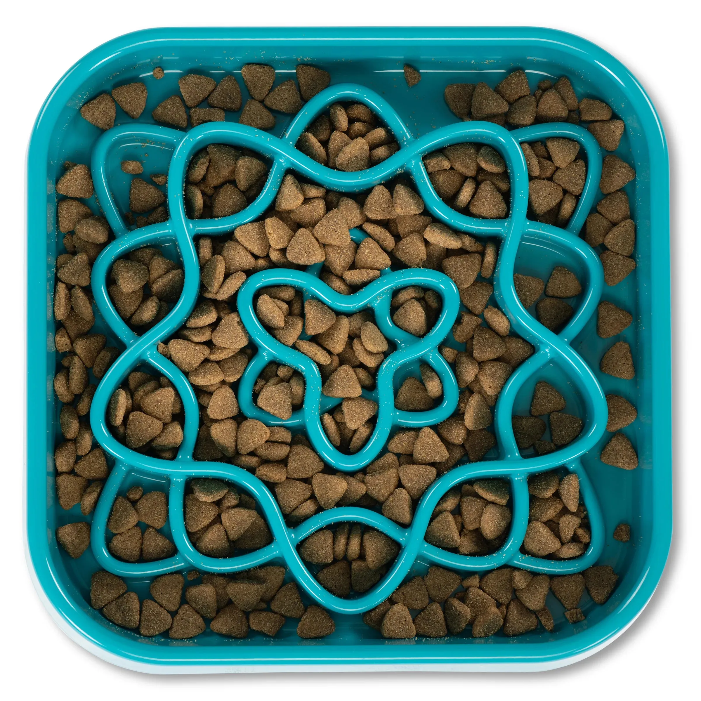 Interactive Square Dog Slow Feeder, 8 cup Capacity