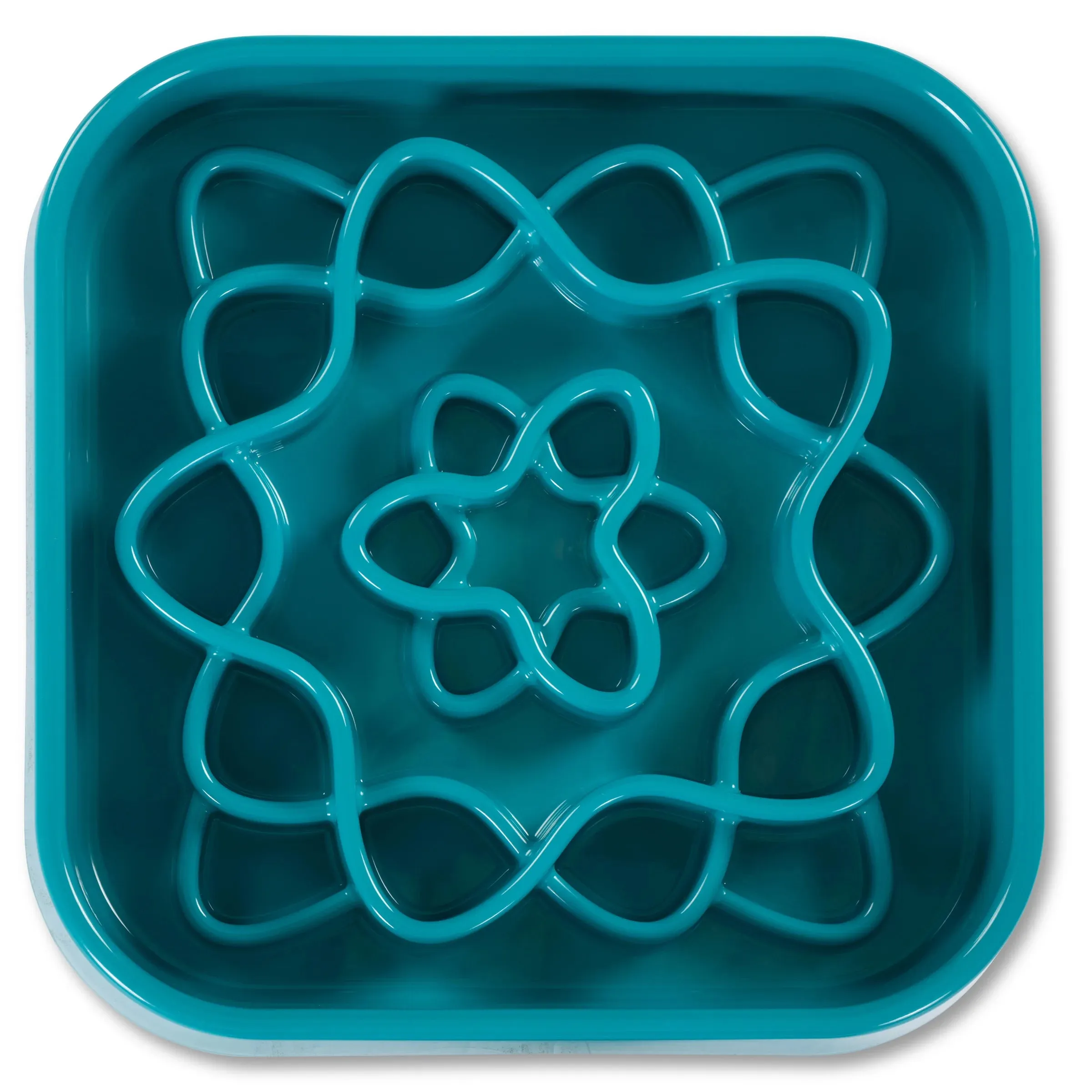 Interactive Square Dog Slow Feeder, 8 cup Capacity