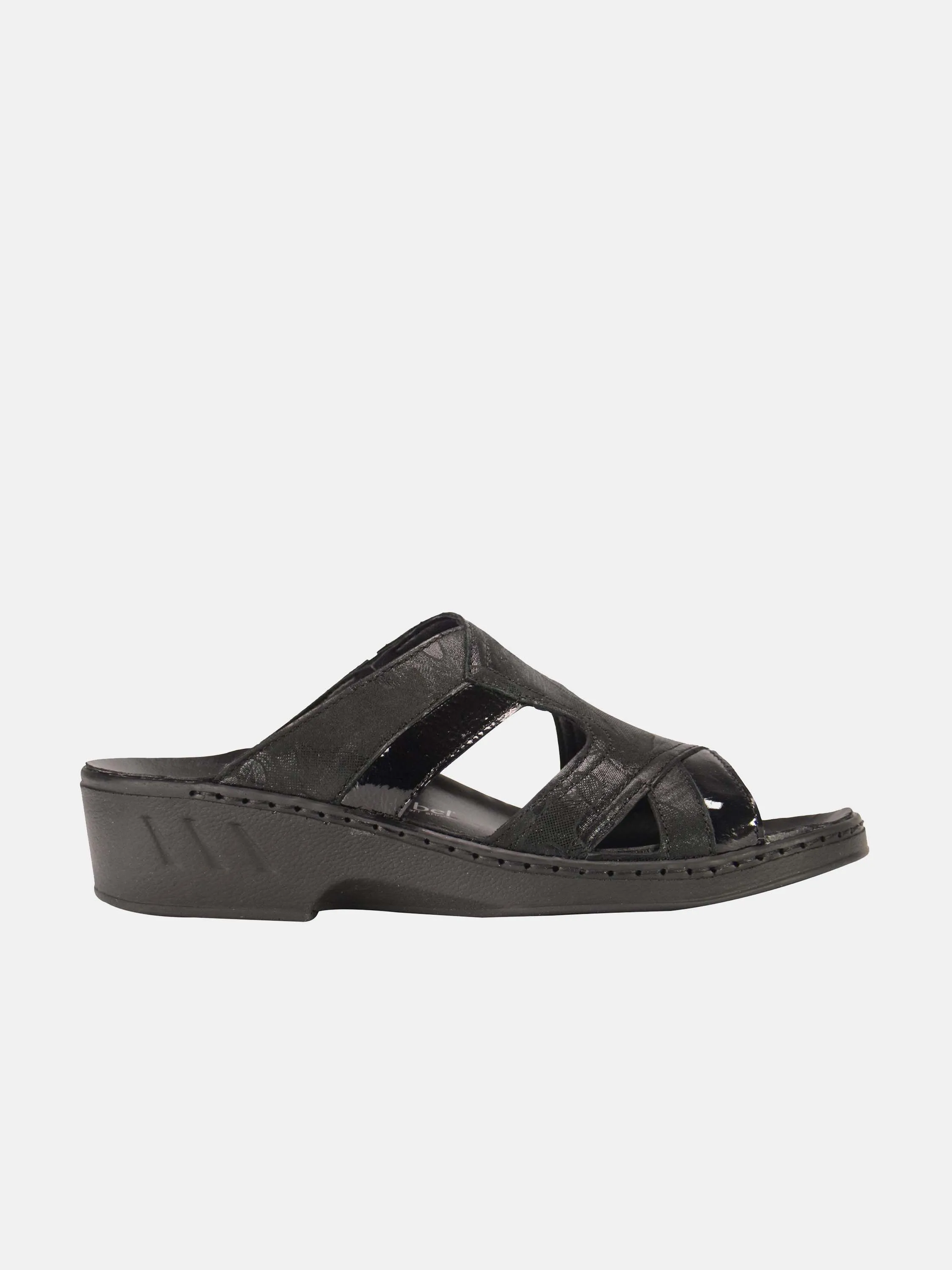 Josef Seibel Women's Cammo Print Slider Leather Sandals