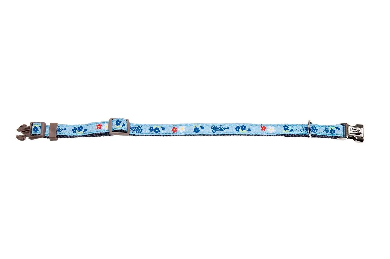 Karlie Enzian By Heino Nylon Collar - 20mm x 40 - 55cm - Blue