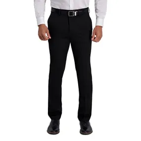 Kenneth Cole Men's Slim Fit Heather Dress Pant, Black, 30W x 32L