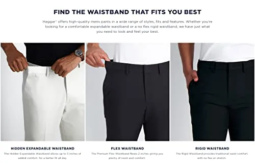 Kenneth Cole Men's Slim Fit Heather Dress Pant, Black, 30W x 32L