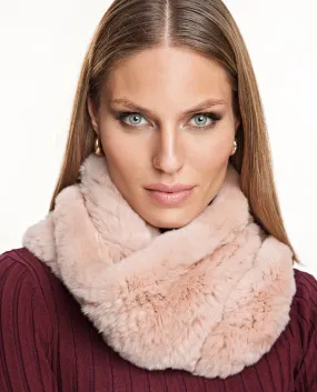 Knitted Rex Rabbit Infinity Scarf