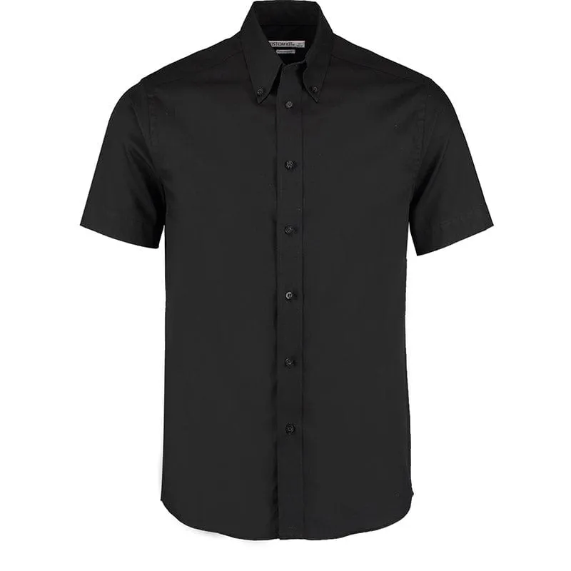 Kustom Kit KK187 Men's Short Sleeve Tailored Fit Premium Oxford Shirt