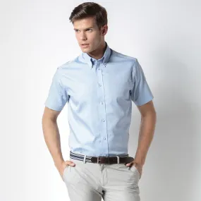 Kustom Kit KK187 Men's Short Sleeve Tailored Fit Premium Oxford Shirt