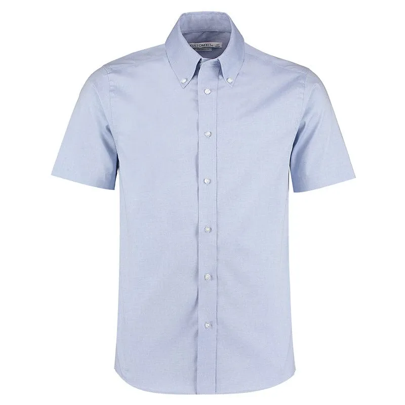 Kustom Kit KK187 Men's Short Sleeve Tailored Fit Premium Oxford Shirt