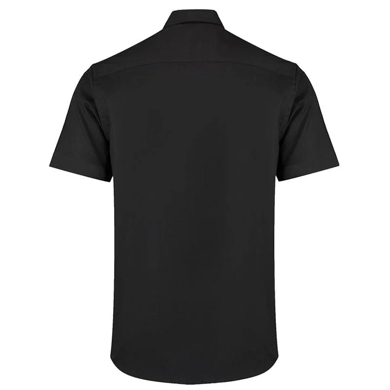 Kustom Kit KK187 Men's Short Sleeve Tailored Fit Premium Oxford Shirt