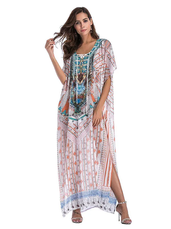 Large Size Printed Dress