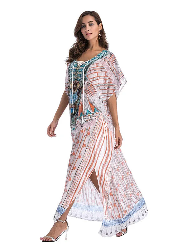 Large Size Printed Dress