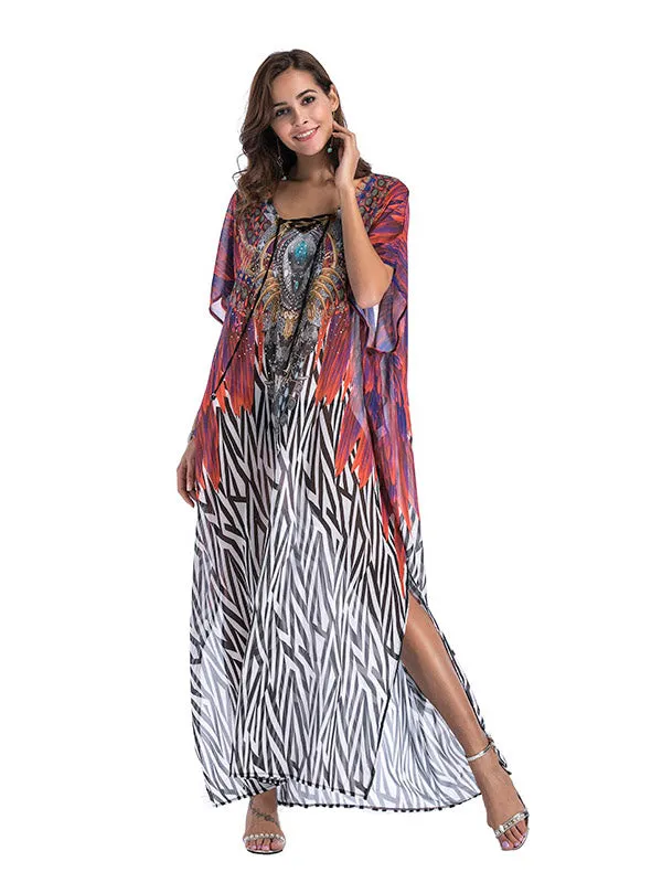 Large Size Printed Dress