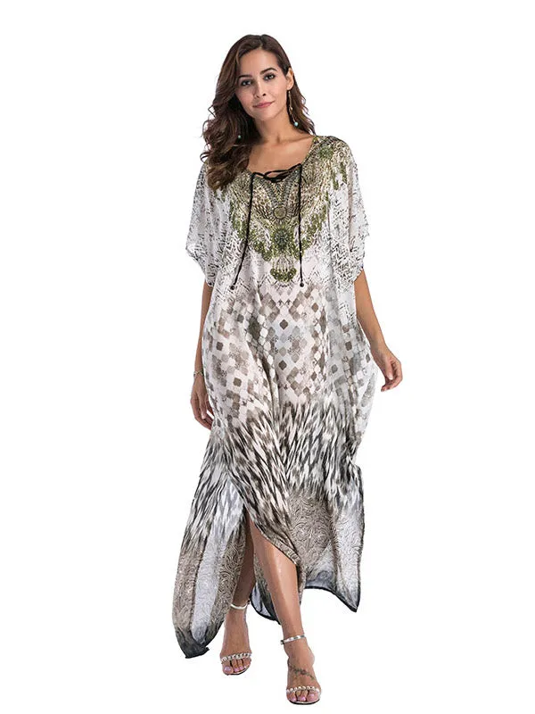 Large Size Printed Dress