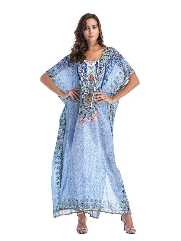 Large Size Printed Dress