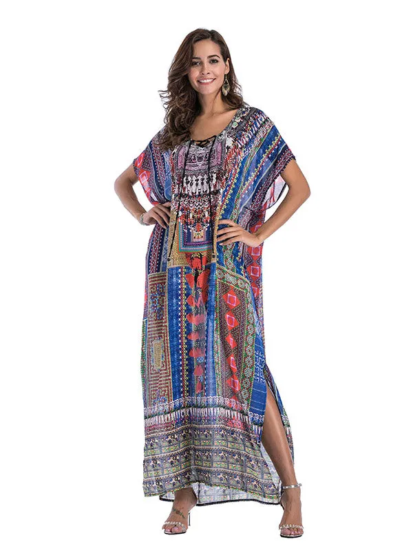 Large Size Printed Dress
