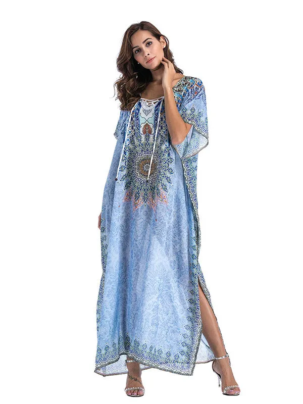 Large Size Printed Dress