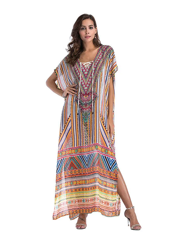 Large Size Printed Dress
