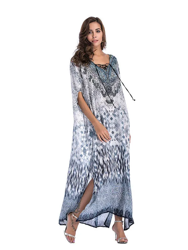 Large Size Printed Dress
