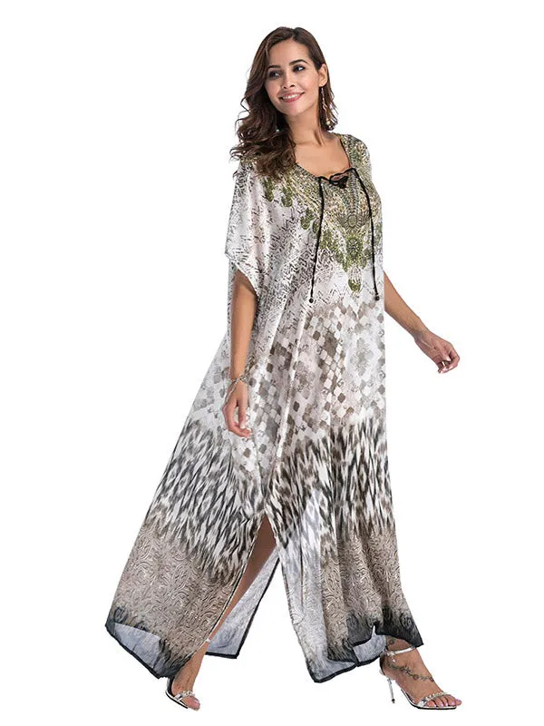 Large Size Printed Dress
