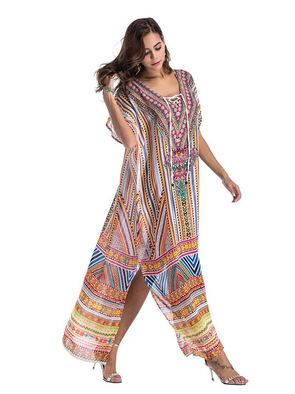 Large Size Printed Dress