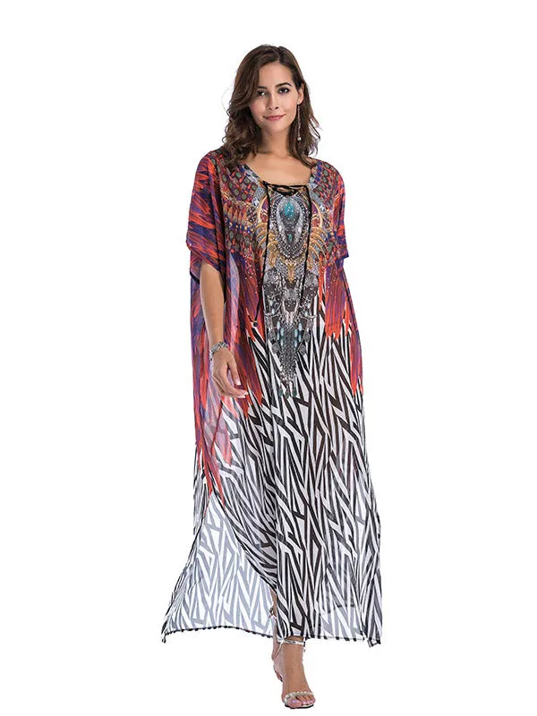 Large Size Printed Dress