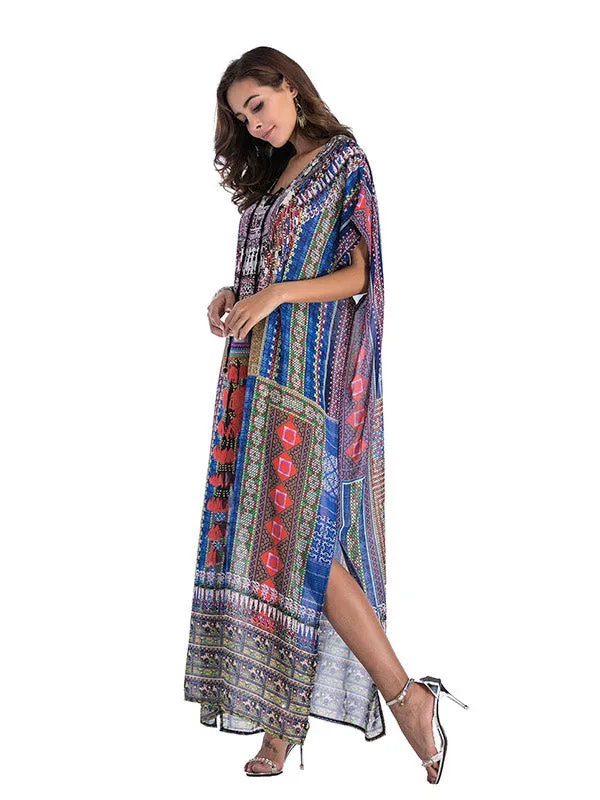 Large Size Printed Dress