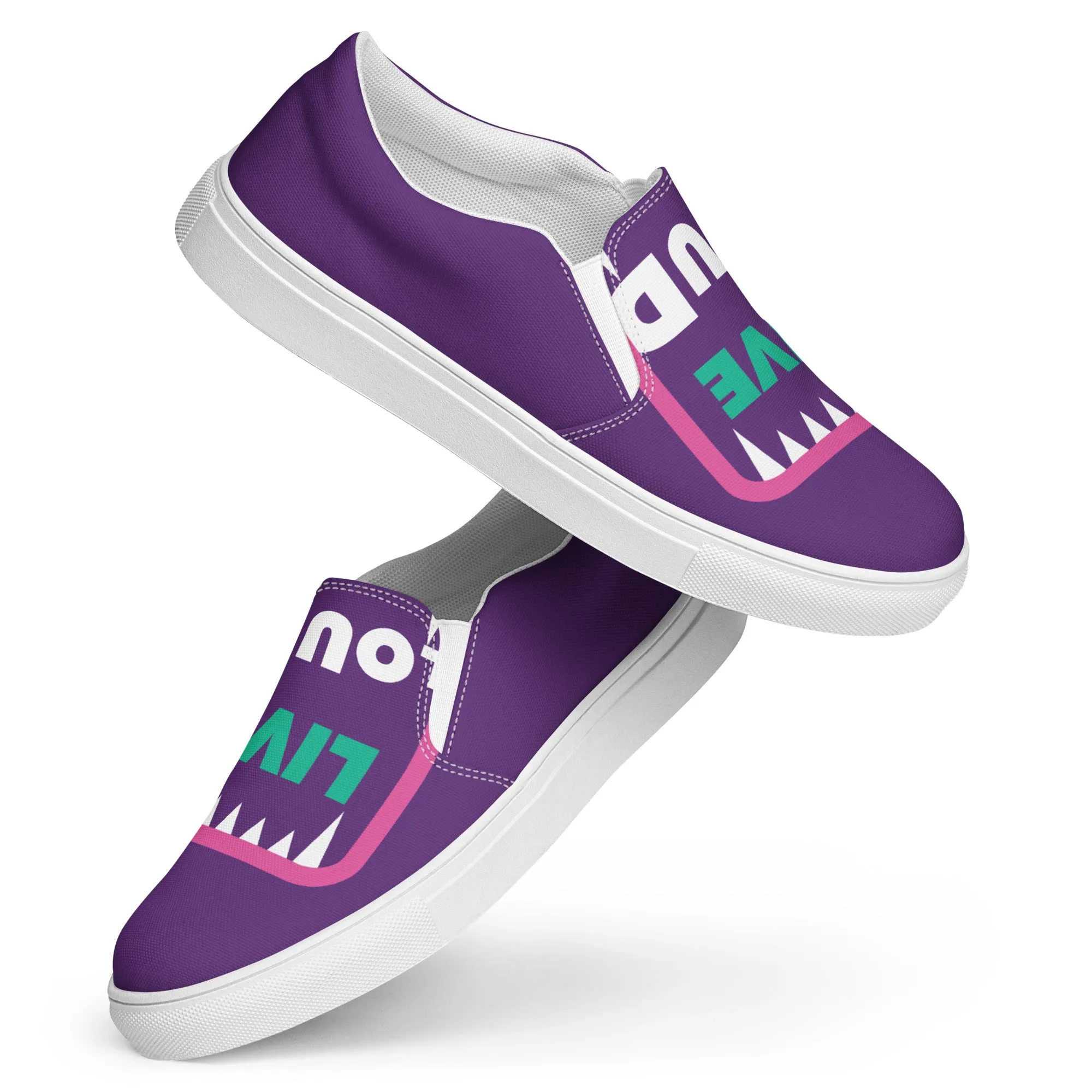 LIVE LOUD Women’s Slip-On Canvas Shoes